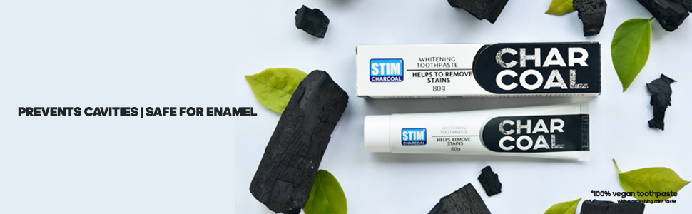 Toothpaste with activated charcoal