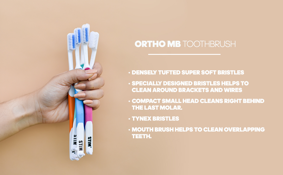 Ortho toothbrush for braces