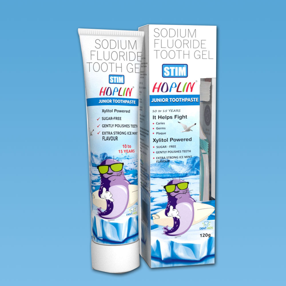 Hoplin Junior Toothpaste - 10 Years to 15 Years - With Free Toothbrush