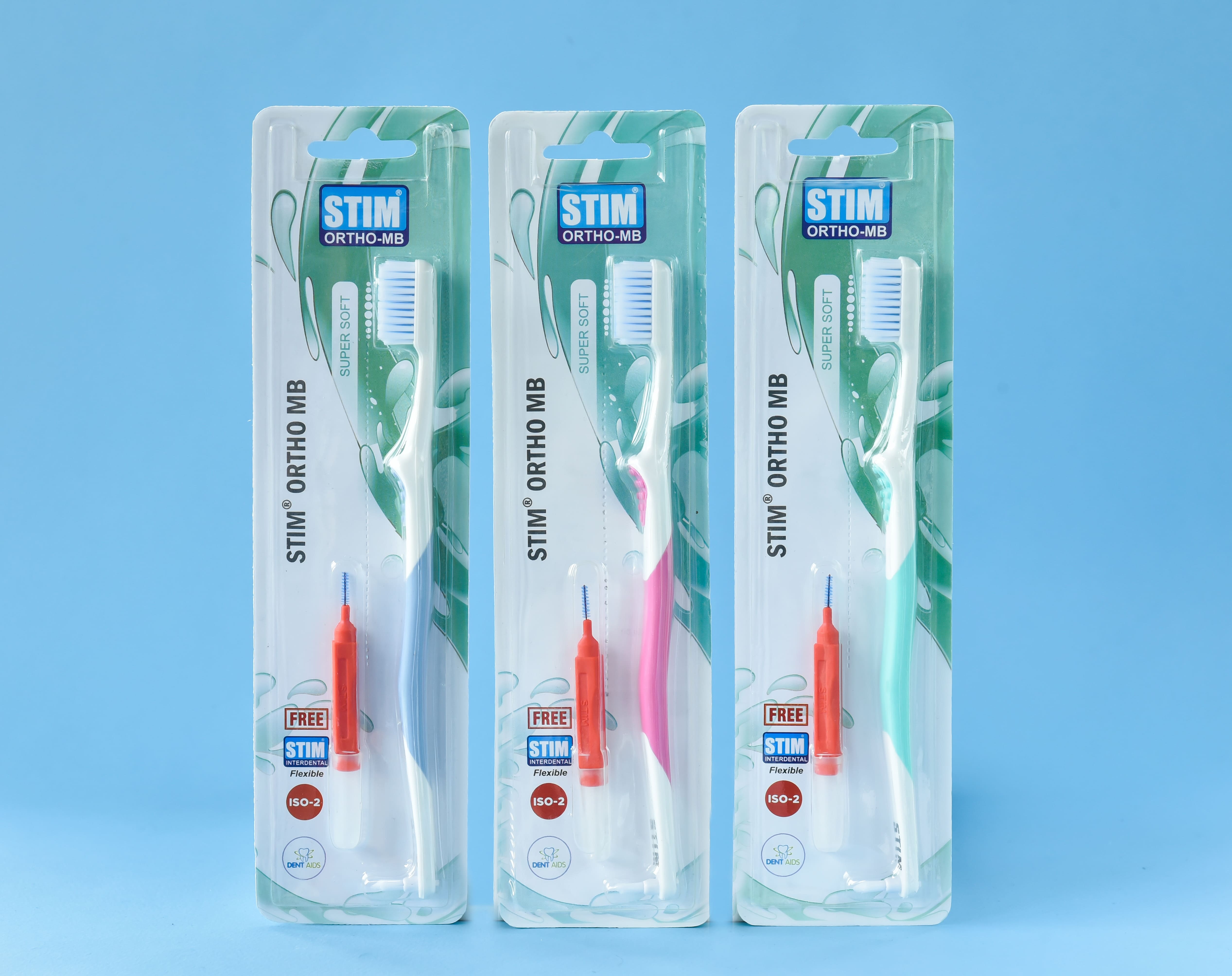 STIM Ortho MB Toothbrush Pack of 3