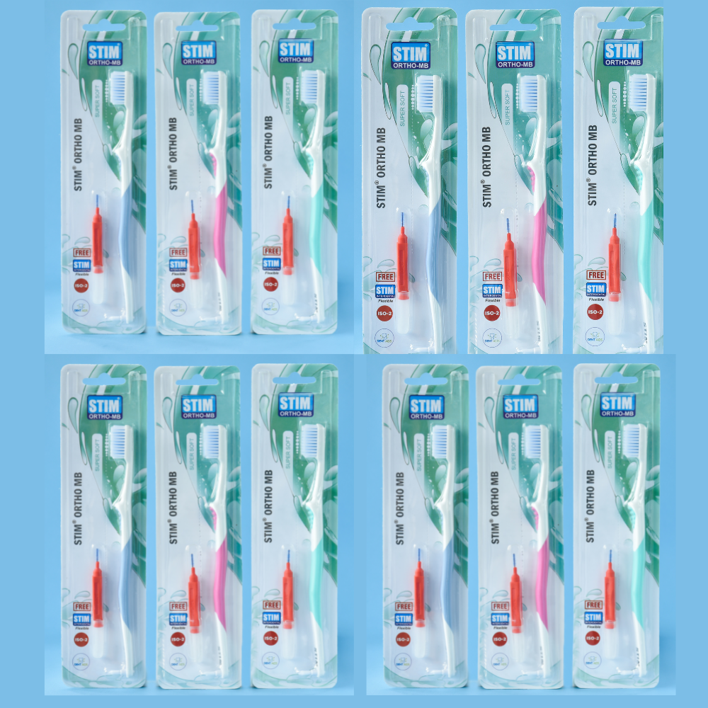STIM Ortho MB Toothbrush Pack of 12