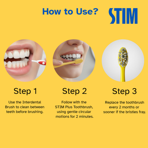 STIM Plus Toothbrush (Pack of 2)
