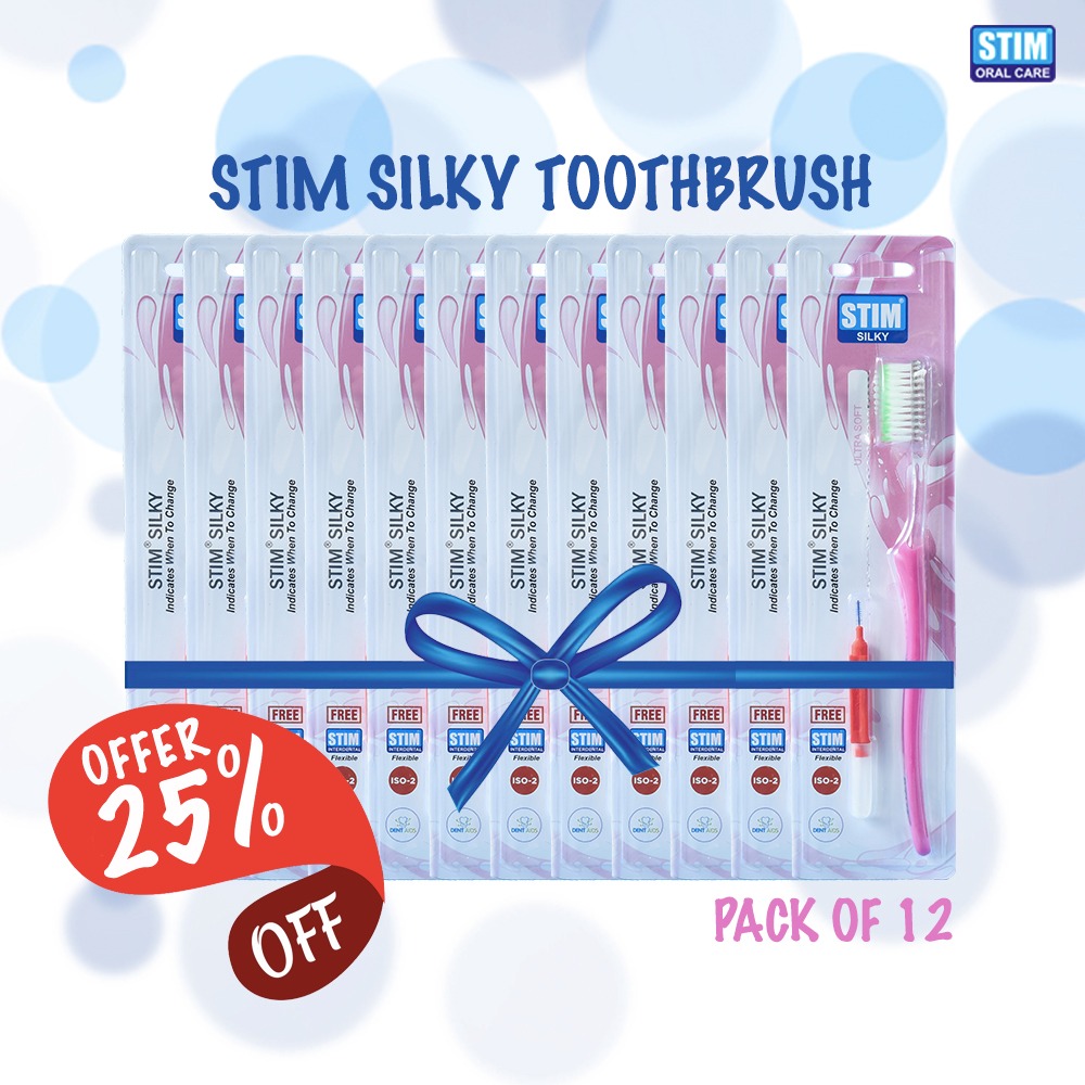 STIM Silky Toothbrush Pack of 12